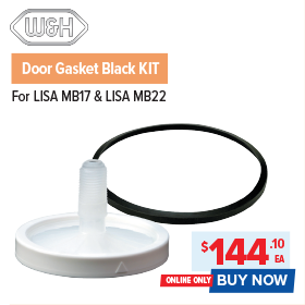 W&H Door Gasket Black Kit