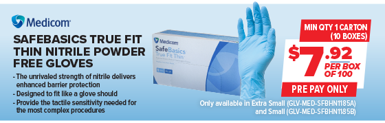 Medicom SafeBasics Nitrile Gloves