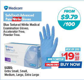 Medicom SafeTouch Advanced Pure Nitrile Gloves