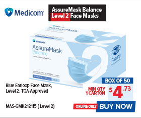 Medicom AssureMask Balance Level 2 Face Masks