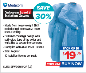 Medicom Isolation Gowns – Level 3