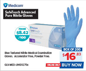 Medicom SafeTouch Advanced Pure Nitrile Gloves