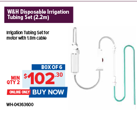 W&H Disposable Sterile irrigation Tubing Set