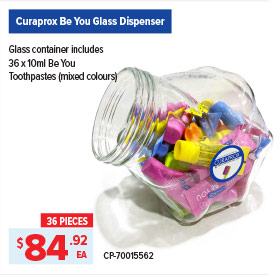 Curaprox Be You Toothpaste – Glass Dispenser
