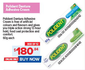 Polident Denture Adhesive Cream