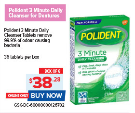 Polident 3-Minute Daily Cleanser for Dentures