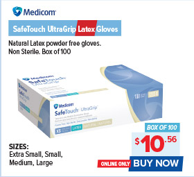 Medicom SafeTouch UltraGrip Latex Gloves