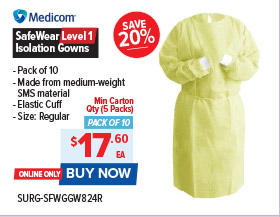 Medicom Level 1 Isolation Gowns