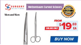 Surgery Selections Metzenbaum Curved Scissors