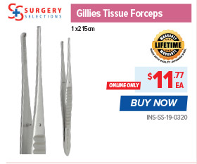 Surgery Selections Gillies Tissue Forceps
