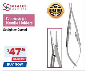 Surgery Selections Castroviejo Straight Needle Holders