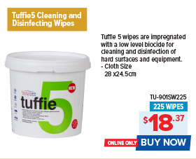 Tuffie5 Cleaning and Disinfecting Wipes