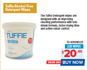 Tuffie Alcohol Free Detergent Wipes