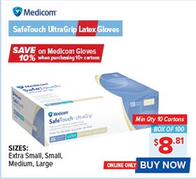Medicom SafeTouch UltraGrip Latex Gloves