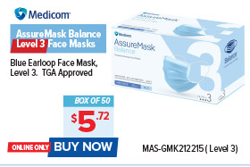 Medicom AssureMask Balance Level 3 Face Masks