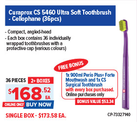 Curaprox CS5460 Ultra Soft Toothbrushes - Cellophane