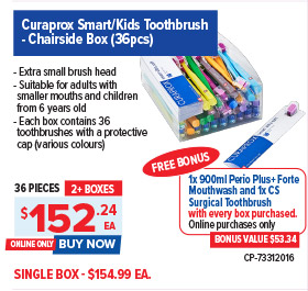 Curaprox CS Smart/Kids Toothbrushes – Chairside Box