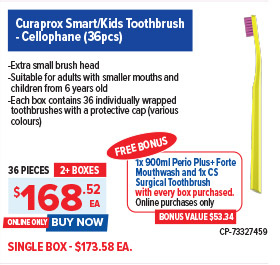 Curaprox CS Smart/Kids Ultra Soft Toothbrushes - Cellophane