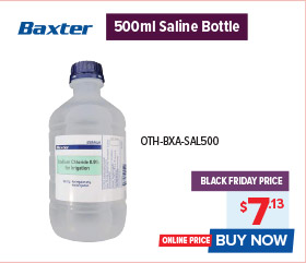 Baxter 500ml Saline Bottle