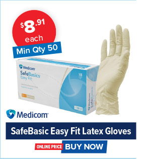 Medicom SafeBasics Easy Fit Latex Gloves