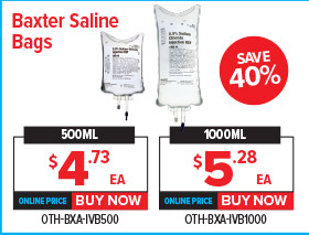 Baxter Saline Bags
