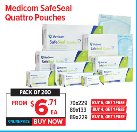 Medicom SafeSeal Quattro Pouches